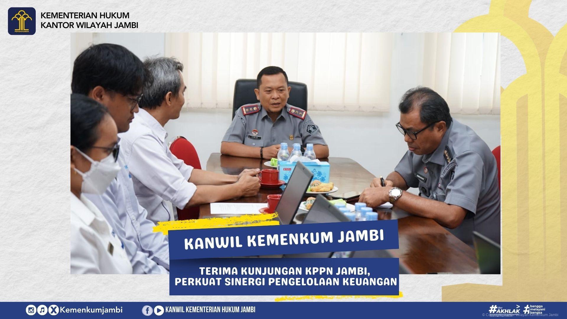 Kanwil Kemenkum Jambi Terima Kunjungan KPPN Jambi, Perkuat Sinergi Pengelolaan Keuangan